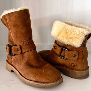 UGG Boots with Buckle & Foldable Cuff